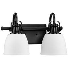 Progress Lighting Preston 2-Light Matte Black Vanity Light