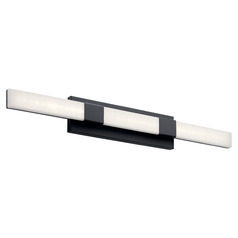 Elan Lighting Neltev Matte Black LED Vertical Bathroom Light