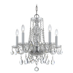 Crystorama Lighting Traditional Crystal Polished Chrome Crystal Chandelier
