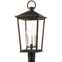 Troy Lighting Soren Textured Bronze & Highlight Post Light