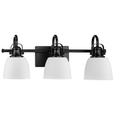 Progress Lighting Preston 3-Light Matte Black Vanity Light