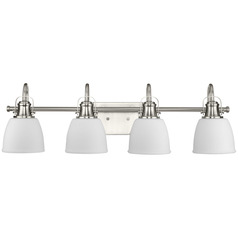 Progress Lighting Preston 4-Light Brushed Nickel Vanity Light