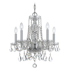 Crystorama Lighting Traditional Crystal Polished Chrome Crystal Chandelier