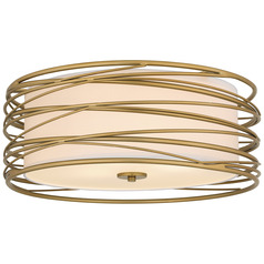 Quoizel Lighting Spiral Light Gold Semi-Flushmount Light