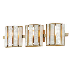 Maxim Lighting Miramar Capiz & Natural Aged Brass Bathroom Light