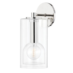 Mitzi Belinda Polished Nickel Single Wall Sconce