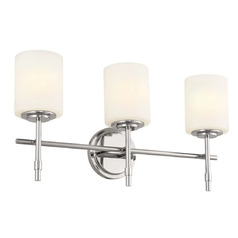 Ali 3-Light Bath Light in Polished Nickel by Kichler Lighting