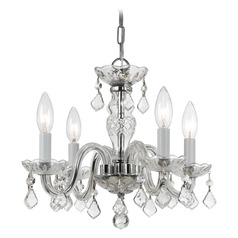 Crystorama Lighting Traditional Crystal Polished Chrome Crystal Chandelier