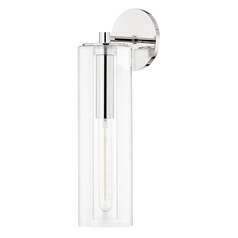 Mitzi Belinda Tall Polished Nickel Wall Sconce