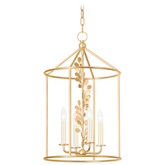 Troy Lighting Adrienne Vintage Gold Leaf LED Pendant Light
