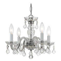 Crystorama Lighting Traditional Crystal Polished Chrome Crystal Chandelier