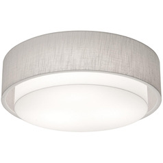 Afx Lighting Sanibel Linen White LED Flushmount Light