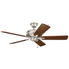 Kichler Lighting Terra Brushed Nickel Ceiling Fan Without Light At Destination Lighting