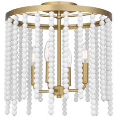 Quoizel Lighting Apelle Aged Brass Semi-Flushmount Light