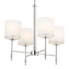 Ali 20-In Chandelier with Fabric Shades in Nickel by Kichler Lighting