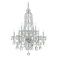 Crystorama Lighting Traditional Crystal Polished Chrome Crystal Chandelier