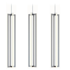 Afx Lighting Cass Satin Nickel LED Multi-Light Pendant