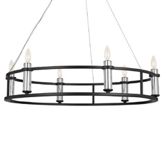 Rosalind 33.25-Inch Chandelier in Black by Kichler Lighting