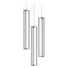 Afx Lighting Cass Satin Nickel LED Multi-Light Pendant