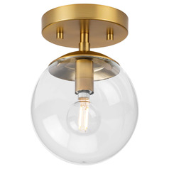 Progress Lighting Atwell 1-Light Coastal Blue Semi-Flush Mount