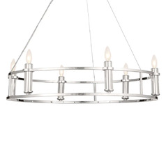 Rosalind 33.25-Inch Chandelier in Polished Nickel by Kichler Lighting