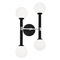 Matteo Lighting Matteo Lighting Stellar Black Vertical Bathroom Light W75304BKOP