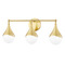Mitzi by Hudson Valley Mitzi Kyla Aged Brass 3-Light Vanity Fixture H416303-AGB