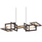 Troy Lighting Troy Lighting Enigma Textured Bronze & Stainless Steel Island Light F6185-TBZ/SS