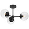 Progress Lighting Progress Lighting Atwell 2-Light Matte Black Semi-Flush Mount P350235-31M