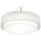 AFX Lighting Afx Lighting Sanibel Black LED Pendant Light with Drum Shade SAP3244L5AJUDBK-LW
