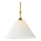 Maxim Lighting Maxim Lighting Kismet Gold Leaf Pendant Light with Fluted Shade 18319SWGL