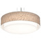 AFX Lighting Afx Lighting Sanibel Satin Nickel LED Pendant Light with Drum Shade SAP3244L5AJUDSN-JT