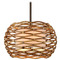 Troy Lighting Troy Lighting Balboa Textured Bronze Pendant Light with Drum Shade F6747-TBZ