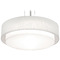 AFX Lighting Afx Lighting Sanibel Satin Nickel LED Pendant Light with Drum Shade SAP3244L5AJUDSN-LW