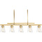 Savoy House Savoy House Lighting Warm Brass Island Light with Conical Shade 1-1023-5-322