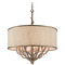 Troy Lighting Troy Lighting Whitman Vienna Bronze Pendant Light with Drum Shade F4108-VZ