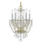Crystorama Lighting Crystorama Lighting Traditional Crystal Polished Brass Crystal Chandelier 1129-PB-CL-SAQ