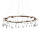 Currey and Company Lighting Currey and Company Morning Grove Rhine Gold / Clear Chandelier 9000-1333