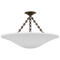 Visual Comfort Signature Collection Mollino Bronze Semi-Flush Mount Light ARN4427BZ-PW