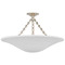 Visual Comfort Signature Collection Mollino Polished Nickel Semi-Flush Light ARN4427PN-PW