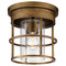 Progress Lighting Progress Lighting Atwell 1-Light Brushed Nickel Semi-Flush Mount P350236-196