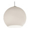 AFX Lighting Afx Lighting Cleo White Pendant Light with Globe Shade CLEP13WH