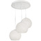 AFX Lighting Afx Lighting Cleo White Multi-Light Pendant with Globe Shade CLEP13WHRND3