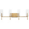 Progress Lighting Progress Lighting Elara 4-Light Vintage Brass Bath Vanity Light P300359-163