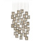 Currey and Company Lighting Currey & Company Regatta 36-Light Multi-Drop Pendant in Cupertino Silver 9000-1053