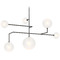 Visual Comfort Signature Collection Linnea Modern Iron Etched Glass Light ARN5380MI-EG