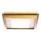 Modern Forms by WAC Lighting Modern Forms Grandstand Beige Travertine / Aged Brass LED Flushmount Light FM212614-WV/AB