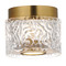 ET2 Lighting Et2 Elysian Natural Aged Brass LED Flushmount Light E11089-124NAB