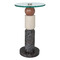 Currey and Company Lighting Currey and Company Moreno Marble Drinks Table with Glass Top 3000-0309