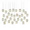Currey and Company Lighting Currey and Company Polpo Green / Silver Multi-Light Pendant with Bell Shade 9000-1400